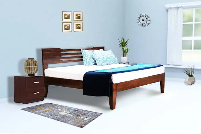 TR Teak Álvaro Queen Bed Non Storage